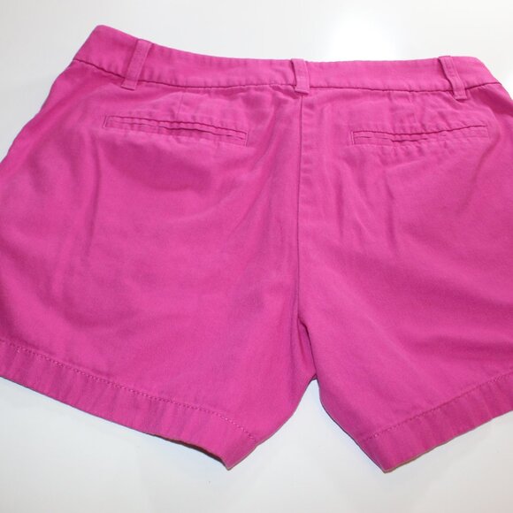 J Crew Chino Shorts Womens 8 Pink Cotton Summer Weight Flat Front Outdoor - Picture 5 of 5